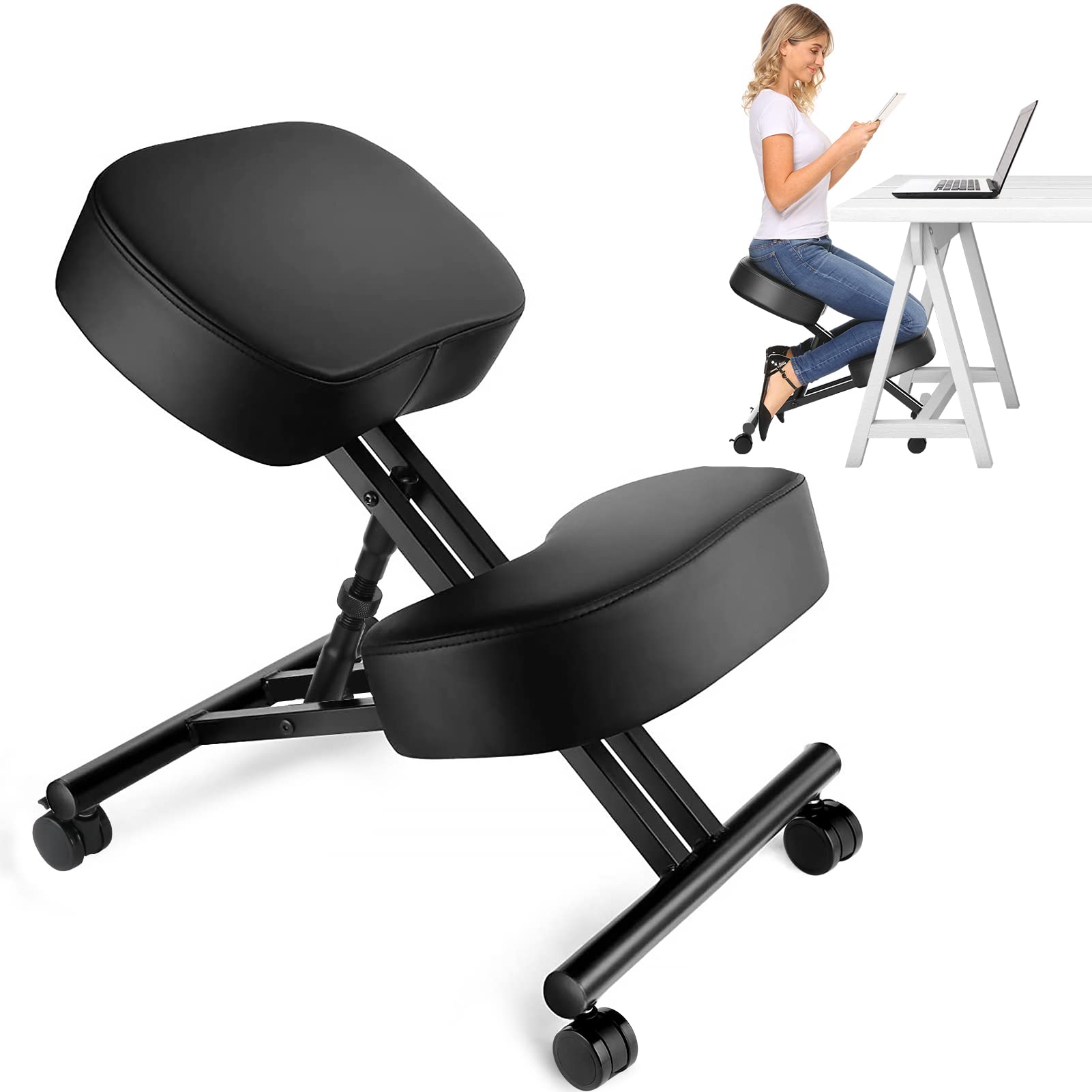 Office Furniture For Home - Ergonomischer Kniestuhl für Büro, Verstellbarer Hocker