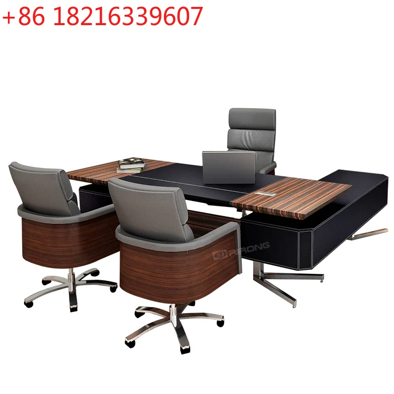 Office Furniture Plus - TAO Kleines Persönliches Büromöbel-Set Holz Büro-Chefschreibtisch