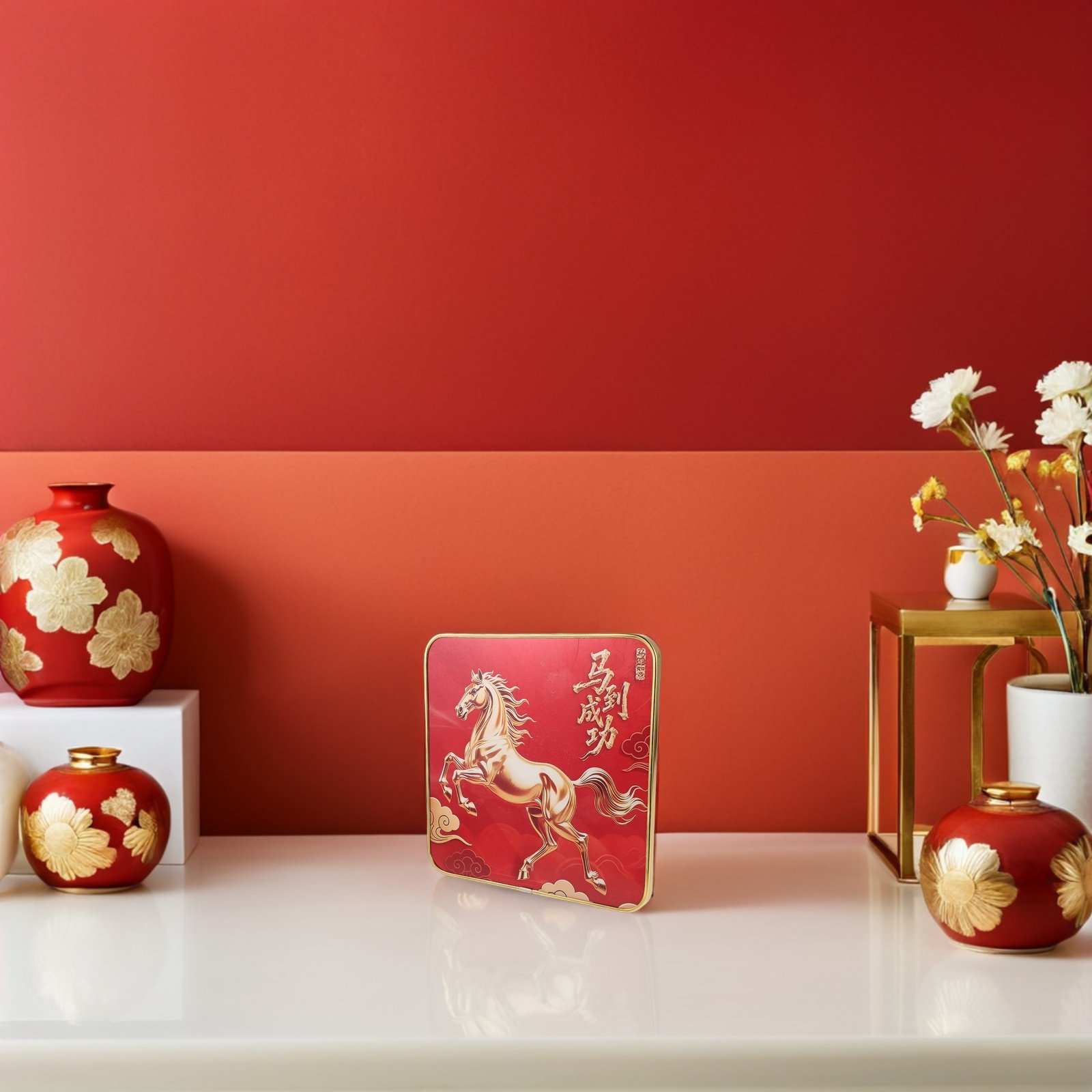 Office Furniture For Home - 2026 Chinesisches Neujahr Pferd Kunstwerk Gerahmte