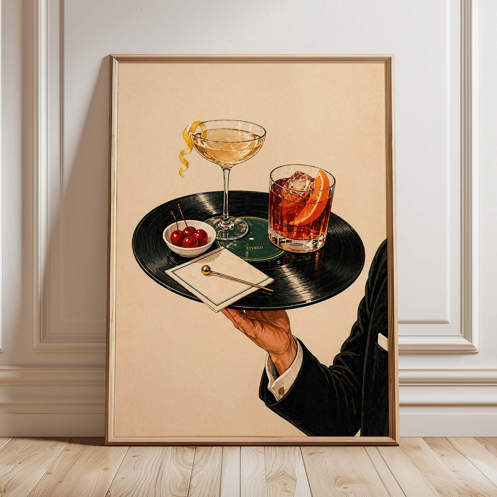 Vintage Schallplatten-Cocktail – Office Furniture For Home Bewertung und Preis