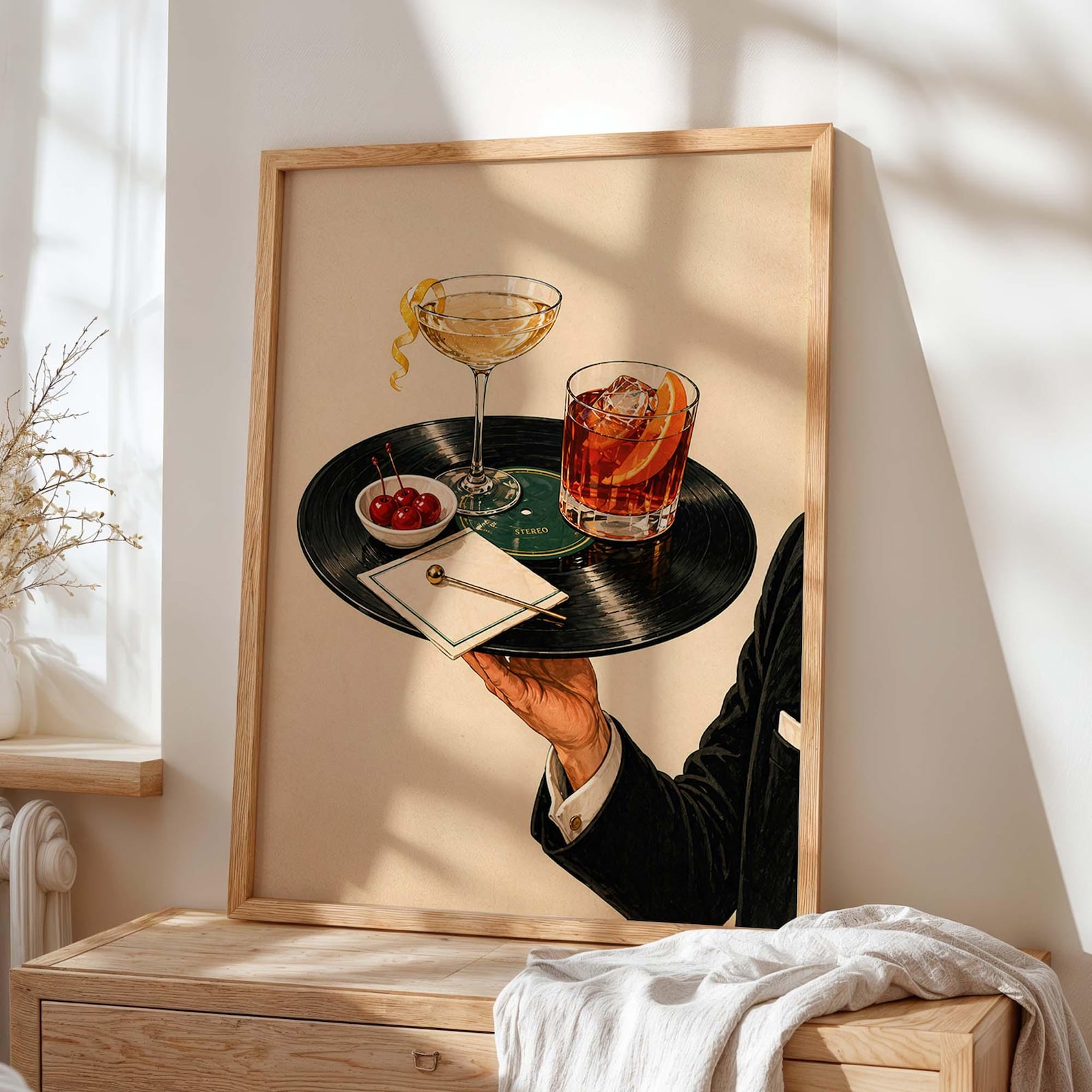 Vintage Schallplatten-Cocktail – Office Furniture For Home Bewertung und Preis