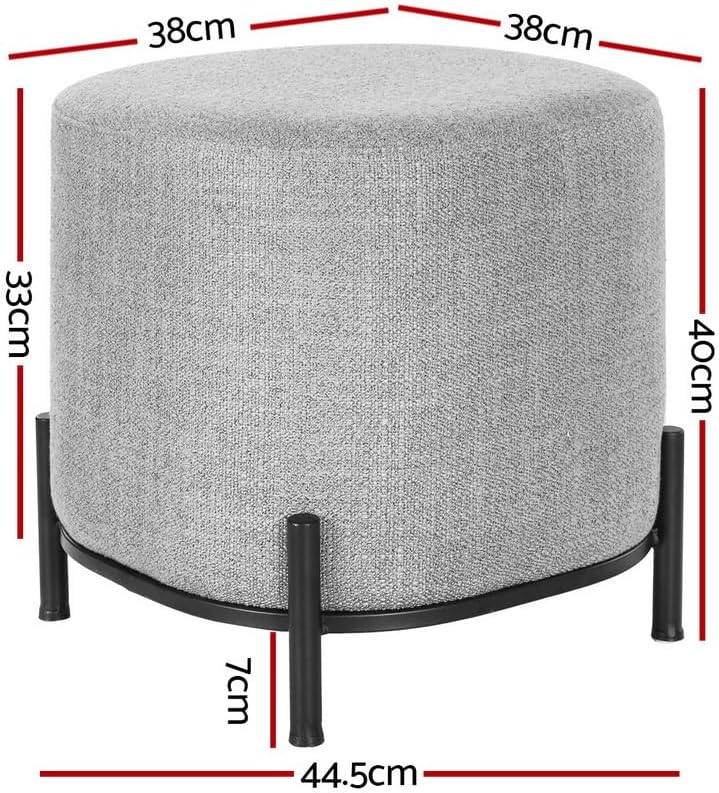 **/Ottomane, runder Fußhocker, – Office Furniture For Home Bewertung und Preis